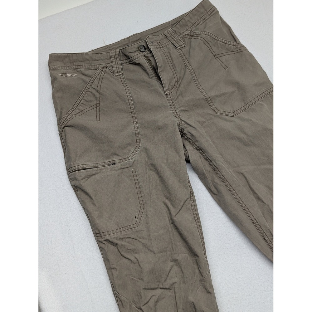 Outdoor Research Womens Ripstop Hiking Pants Taupe Brown Utility Cargo Size S